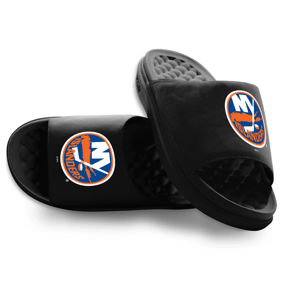 Unisex ISlide Black New York Islanders Primary Motive Slide Sandals