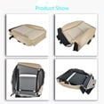thumbnail image 4 of LABLT for Ford Explorer 2006-08 Eddie Bauer Driver Bottom Leather Seat Cover Tan, 4 of 6