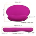 thumbnail image 2 of Uxcell Keyboard Wrist Pad Mouse Wrist Rest Ergonomic Wrist Support Comfortable Memory Foam Style 3, Red 1 Set, 2 of 5