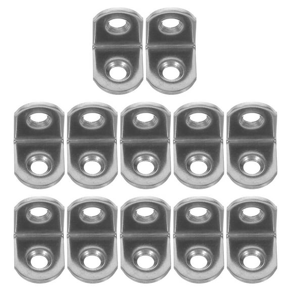 TABLZONE L Shaped Wall Brackets for Shelves, Modern Finish, 12 Pieces, Heavy Duty Shelf Support Hardware