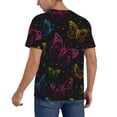 thumbnail image 2 of Fotbe Butterfly Baseball Jersey Shirt for Men and Women, Casual Short Sleeves Button Down T-Shirt-Medium, 2 of 9