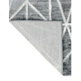 thumbnail image 4 of Unique Loom Matrix Trellis Collection Area Rug - Geometric (5' 3" Square Gray/Ivory), 4 of 6