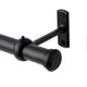 thumbnail image 4 of Ceiling Mounted Curtain Rod Brackets, Heavy Duty Ceiling Bracket for 1 Inch Curtain Rod Holder(Set of 2, Black), 4 of 5
