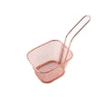 thumbnail image 2 of Cesta para freír Yuarrent de metal para aperitivos y patatas fritas color oro rosa, 2 of 6
