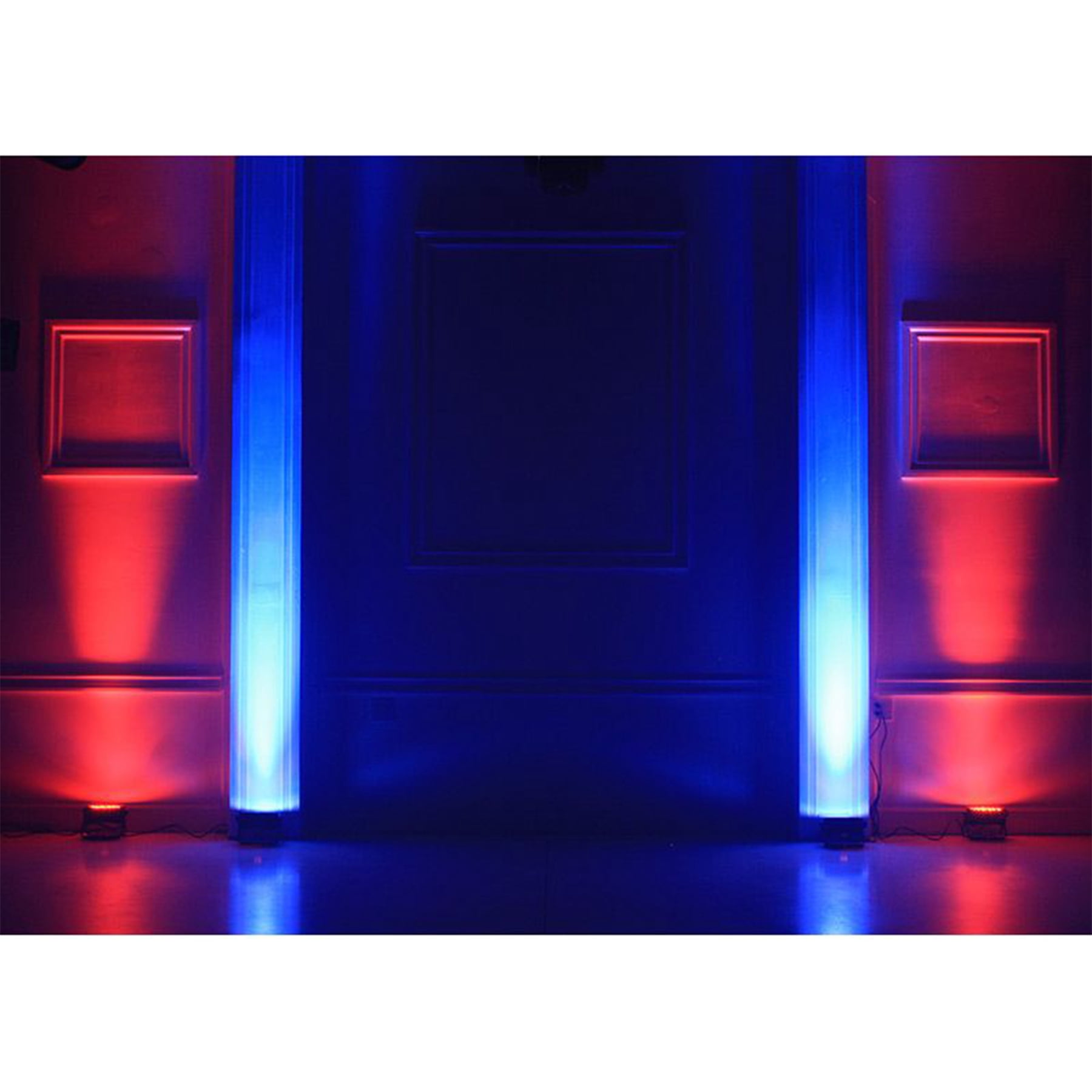(8) Eliminator American DJ Mega Flat PAK8 EP RGBUV Wash Lights+Bag+ Fog Machine