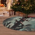 thumbnail image 6 of Lsque Zombie Flower Apocalypse Print Christmas Tree Skirt, Tree Skirt with Ties or Velcro, Perfect for Holiday Decorations, Halloween, and New Year-36", 6 of 7
