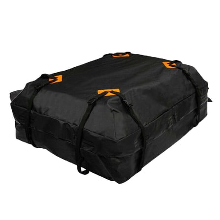 SOPOTUTU foldable rooftop cargo carrier bag Car Roof Bag Black Storage Outdoor Activities 1Pack