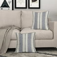 thumbnail image 3 of Navy Blue Pillow Covers 20x20 Set of 2 Gray Grey Dot Print Striped Decorative Outdoor Pillowcases Boho Rustic Farmhouse Decorative Throw Cushion Case Decor for Couch Sofa Bed, 3 of 6