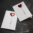 thumbnail image 4 of Faux Leather Love Invitation Greeting Card Postcard Wedding Valentines Day Gift, 4 of 9
