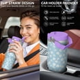 thumbnail image 5 of 30oz Handheld Travel Tumbler with Handle – Double Wall Stainless Steel Insulated Cup, Flip Straw Lid, Leak-Proof & BPA-Free for Hot and Cold Drinks – Durable Coffee & Juice Mug Pink, 5 of 7