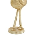 thumbnail image 6 of 12", 12"H Gold Aluminum Flamingo Sculpture, by DecMode (2 Count), 6 of 9