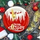 thumbnail image 4 of pstuiky Platos ovalados de papel navideños, grandes, desechables, de 18 cm (7 pulgadas). Ideales para fiestas navideñas, decoraciones y artículos para restaurantes., 4 of 6