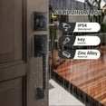 thumbnail image 3 of Exterior Door Handle & Deadbolt, Reversible Lever Handle for Right & Left Entry Doors, 3 of 8