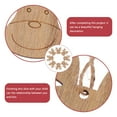 thumbnail image 6 of WRISTBIQUE DIY Wood Chips Wood Elk Slices Beige 20pcs Christmas Pendant, 6 of 6
