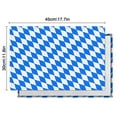 thumbnail image 5 of Blue White Checkerboard Checkered Pattern Summer Placemats Table Placemats Set Of 6-Linen Kitchen Washable Placemats Table Mats 11.8"x17.7" Non-Slip Heat Resistant, 5 of 5