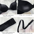 thumbnail image 5 of Elainilye Fashion Wireless Bras for Women Soild Wire Free Underwear Everyday Bras Small Cup Underwear,Black, 5 of 8