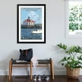 thumbnail image 3 of Art.com Roanoke Marshes Lighthouse - Outer Banks, North Carolina Art Print by Lantern Press, Black Frame Wall Art, 32" x 44", 3 of 5