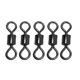 thumbnail image 4 of Eigraketly 100 piezas giratorias de pesca barril rodante de acero inoxidable Flexible conector de protección giratoria accesorio de aparejos componente a Pescar 14 # Eigraketly  DJ0448-01, 4 of 6