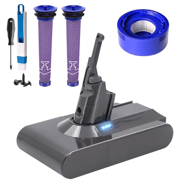 21.6V 7.0Ah Replacement Battery for Dyson V8 Animal Absolute Fluffy SV10 Cordless Vacuum Cleaner