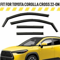 AEROGUYS In-Channel Window Deflectors Extra Durable Window Visors Rain Guards Fit for Toyota Corolla Cross 2022-2026, Sun Visors, Wind Vent Visors, Car Accessories - 4 pcs. AG0493
