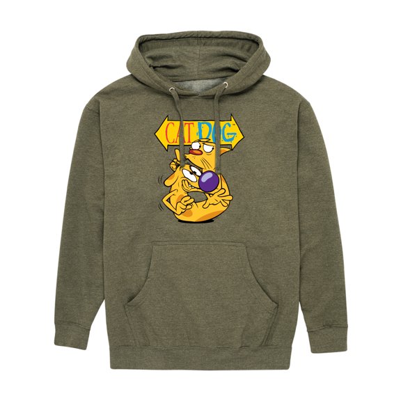 CatDog - Shh! CatDog - Men's Pullover Hooded Fleece Sweatshirt