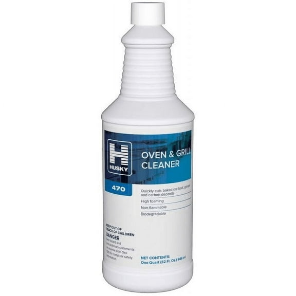 Husky 470 Oven & Grill Cleaner, 32 oz – Powerful Formula for Grills, Ovens & Cookware; Removes Grease