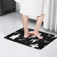 thumbnail image 4 of Halloween Ghosts Bats and Stars Flannel Non Slip Door Rugs,Washable Door Mats Indoor,Decorative Door Mats,Dirt-Resistant and Absorbent Doormat for Entrance,Bedroom,Kitchen,Bathroom,31.5x17in(80x43cm), 4 of 4