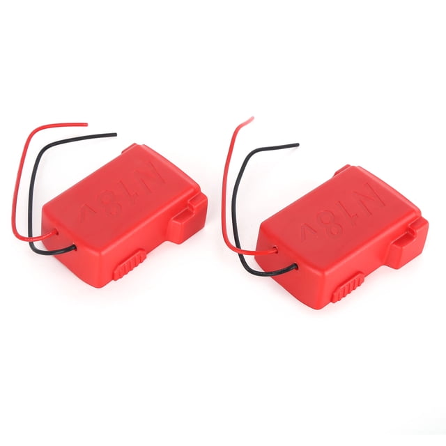 Batteries Power Mount Connector, 2 Sets Battery Adapter Simple Wiring Reliable With 14 Gauge Wire For M18 18V