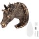 thumbnail image 2 of Gancho para ropa de montaje en pared, cabeza de caballo de oro antiguo, gancho de pared con cabeza de caballo, colgador de pared individual optimizado para la excelencia, 2 of 8