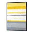 thumbnail image 2 of Designart - Abstrait Gris et Jaune Bleu XIII - Impression d'Art Mural Moderne sur Toile Encadrée, 2 of 3