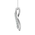 thumbnail image 2 of 1/5 Carat Diamond Journey Pendant Necklace in 14K White Gold (Silver Chain Included) (SI1-SI2 Clarity), 2 of 3
