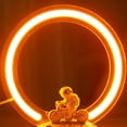 thumbnail image 2 of Lámpara Adornos de escritorio con enchufe USB de luz de ambiente de astronauta de resina para fiesta de boda, 2 of 7