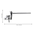 thumbnail image 2 of UPOUART Cowbell Bracket Bass Drum Clamp Mount Silver 1Set for Drummers Performance, 2 of 7