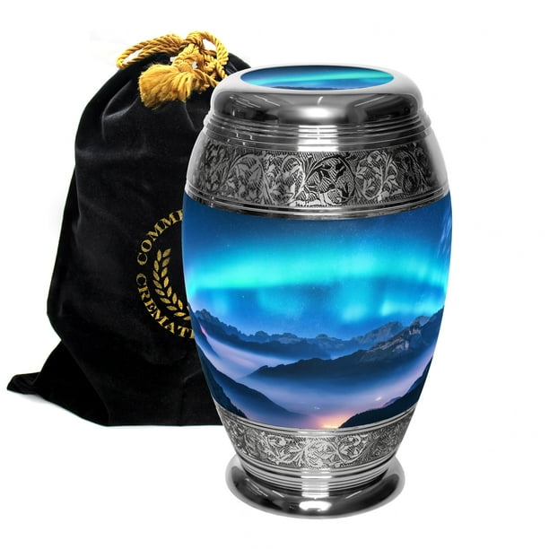Aurora Borealis Northern Lights Cremation Urns for Adult Ashes for