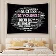 thumbnail image 6 of Quote You Are Tapestry Inspirational Wall Art Wall Hanging Positive Saying Classroom Tapestries for Teen Girl Bedroom Dorm 50 * 60 Inches (Black), 6 of 8