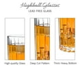 thumbnail image 3 of 15 Ounces/ 430ml Highball Glasses Set of 6, JOYCEMALL Vintage Style Clear Drinking Glasses Juice Tumblers & Water Cups Kit for Juice Cocktails Iced lemonade Tea Frappe Smoothies Milkshakes kitchen, 3 of 8
