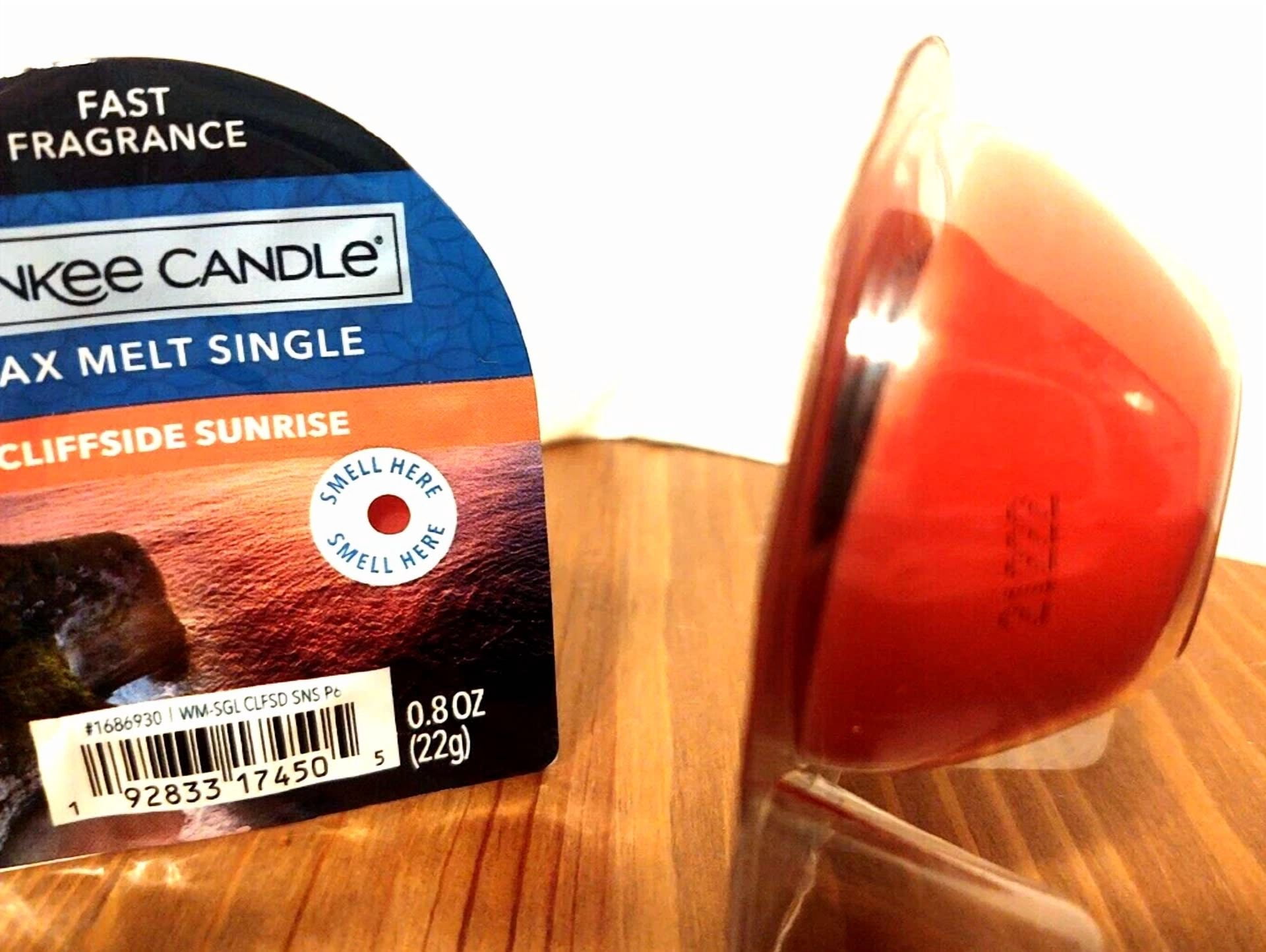 Yankee Candle Cliffside Sunrise Wax Melt Tart Singles X 2 0.8 Oz Each New