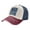 Navy And Red, variant on Navy Blue Digital Camouflage Baseball Cap Distressed Adjustable Vintage Cotton Denim Hat for Women Men