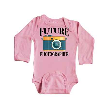 

Inktastic Future Photographer Cute Camera Gift Baby Boy or Baby Girl Long Sleeve Bodysuit