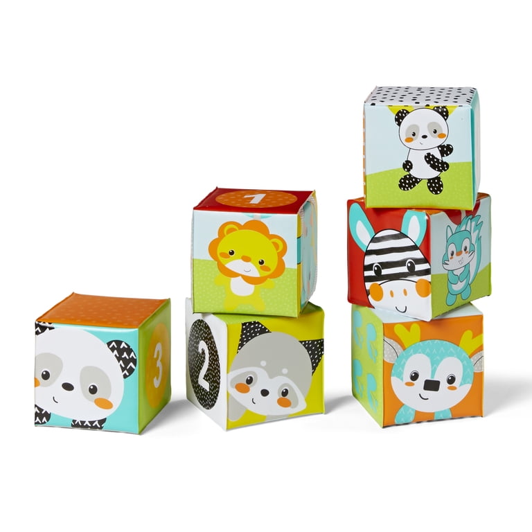 Infantino Colors & Numbers Bath Blocks, 6-Piece Set photo 1