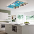 thumbnail image 3 of Turtle Magnetic Fluorescent Light Covers for Ceiling Lights 2 x 4 Feet, Shark Ocean Coral Underwater Scenery Sea Office Classroom Kitchen Drop Ceiling Light Covers Lighting Filters Shade Panel 1 Pack, 3 of 9