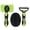 green, variant on 3-Piece Pet Grooming Set, Slicker Brush & Dematting Comb for Dogs and Cats