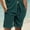 Green, variant on Abomasnow Men's Shorts 9" Casual Solid Drawstring Elastic Waist Straight Shorts for Athletic Workout Running