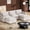 5 Box/Beige, variant on VNT Sectional Sofa Modern Modular Cloud Couch with Side Storage Pocket & Cup Holders for Living Room Bedroom, Chenille Upholstery, Beige