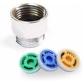 thumbnail image 1 of 4 Pieces Shower Flow Restrictor, Shower Flow Restrictor Regulator Set, Up to 70% Water Saving 4L 6L 9L /Min, 1 of 5