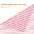 thumbnail image 4 of Uxcell 50pcs Square Striped Pattern Wax Paper Sheets 9.84" x 8.46" for Sandwich Baking Paper, Red, 4 of 7
