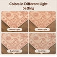 thumbnail image 7 of Design&I 8'x10' Washable Area Rug Snag-Free Boho Vintage Ornate Southwestern Border Distressed Scroll Pink Flowing Dynamic for Dining Room, Large Office, Lounge, 7 of 7