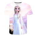 thumbnail image 1 of Camisetas de Frozen 2 para niñas, camisetas de dibujos animados para niñas, camisetas, ropa para niños, ropa para niños, camisetas gráficas de Elsa Anna, disfraces 14T Gao Jinjia LED, 1 of 2