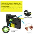 thumbnail image 2 of GREENCYCLE 1PK Compatible for Brother P-touch Black on Yellow 12mm TZ TZe TZe-631 TZ-631 TZe631 TZ631 Laminated Label Tape, 2 of 7