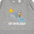thumbnail image 3 of Inktastic Fort Myers Beach Florida Dolphin Baby Sweatshirt, 3 of 4